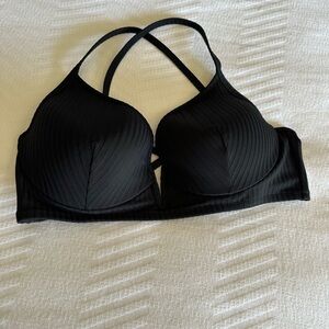 Shade & Shore Black Underwire Bikini Top